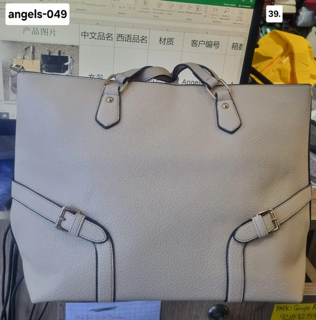 cartera  textura dos correas