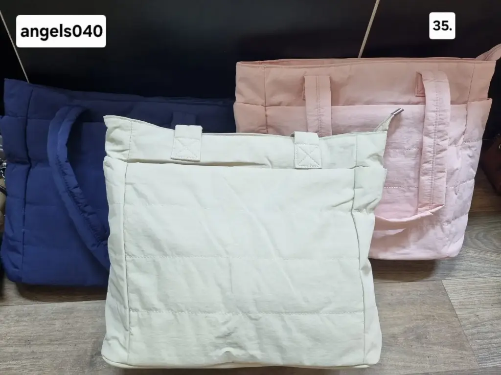 Bolso tela rectangulos